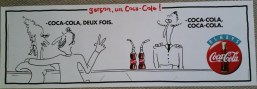 24. Sergio reeks - garçon,un Coca-Cola  -Caca-La,deux fois- McCann 32x95.5  G+ (Small)
